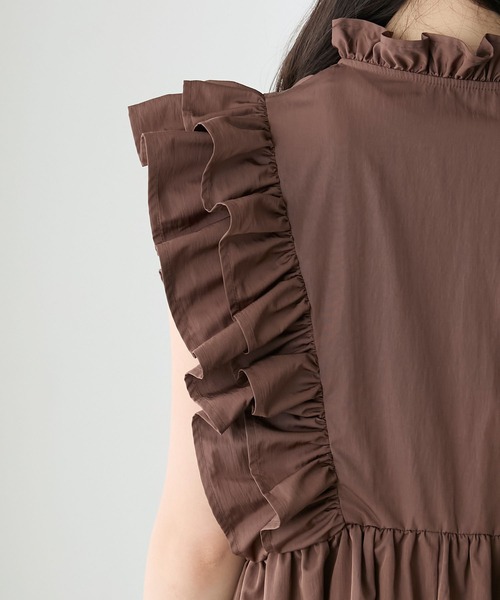 K. ナイロンワンピース ナイロンワンピ ナイロンフロントZIPキャミワンピース[品番：OLOW0016278]｜RMAF