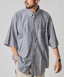 NAUTICA | NAUTICA/ノーティカ Faded S/S Shirt (Broadcloth Stripes)/フェイデッド ショートスリーブシャツ ブロードクロス ストライプ(シャツ/ブラウス)