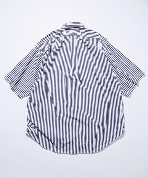 NAUTICA（ノーティカ）の「NAUTICA/ノーティカ Faded S/S Shirt (Broadcloth Stripes)/フェイデッド ショートスリーブシャツ ブロードクロス ストライプ（シャツ/ブラウス・メンズ・ブルー/ネイビー・X-LARGE/LARGE/MEDIUM）」の6枚目の写真