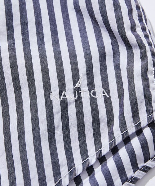 NAUTICA（ノーティカ）の「NAUTICA/ノーティカ Faded S/S Shirt (Broadcloth Stripes)/フェイデッド ショートスリーブシャツ ブロードクロス ストライプ（シャツ/ブラウス・メンズ・ブルー/ネイビー・X-LARGE/LARGE/MEDIUM）」の5枚目の写真