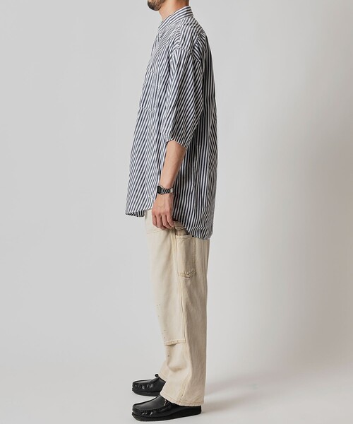NAUTICA（ノーティカ）の「NAUTICA/ノーティカ Faded S/S Shirt (Broadcloth Stripes)/フェイデッド ショートスリーブシャツ ブロードクロス ストライプ（シャツ/ブラウス・メンズ・ブルー/ネイビー・X-LARGE/LARGE/MEDIUM）」の10枚目の写真