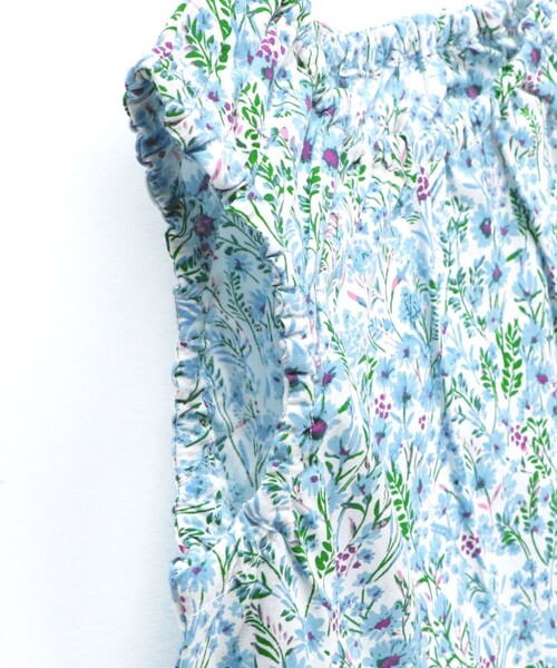 DRC branshes(ディーアールシーブランシェス)の「【WEB限定/DRC/綿100%】総柄ノースリーブワンピース(ワンピース・キッズ・ブルー/イエロー/オレンジ/ネイビー/サックスブルー・110/90/120/130/100/140)」の11枚目の写真