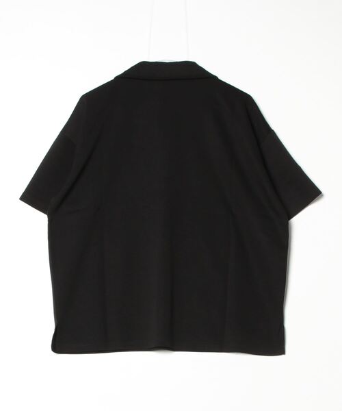 COMMON WARE(コモンウェアー)の「COMMONWARE:ダンボールニットハーフジップ S/S(Tシャツ/カットソー・メンズ・ブラック/チャコールグレー/ホワイト・XL/L/M)」の4枚目の写真