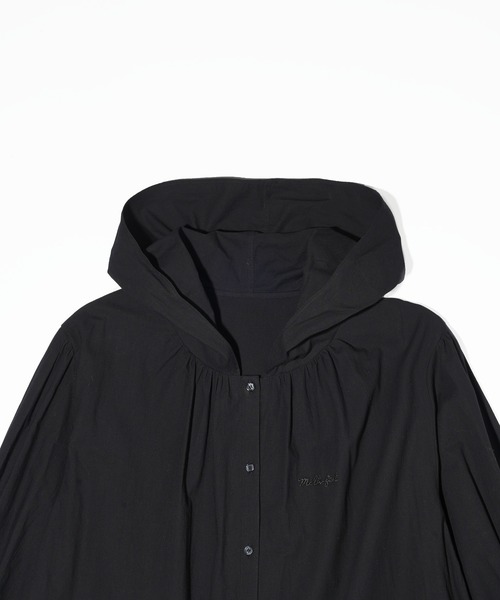 MILKFED.（ミルクフェド）の「HOODED GATHER SHIRTS（シャツ/ブラウス・レディース・ブラック/ライトブルー/ホワイト・ONE SIZE）」の18枚目の写真