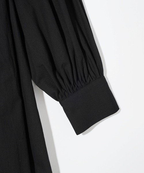 MILKFED.（ミルクフェド）の「HOODED GATHER SHIRTS（シャツ/ブラウス・レディース・ブラック/ライトブルー/ホワイト・ONE SIZE）」の21枚目の写真