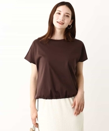 MK MICHEL KLEIN | 裾ドロストデザインカットソー/接触冷感/洗える(Tシャツ/カットソー)