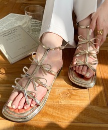 ⭐︎値下げ⭐︎ゴールド サテン ストラップ付きシューズ 中ヒール サテンハイヒール、ストラップ付き - グリーニッシュ | ZARA