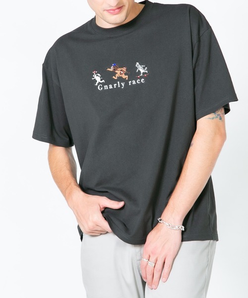 Blue Standard （ブルースタンダード）の「【BLUE STANDARD/ブルースタンダード】　アニマル刺繍ビッグT 接触冷感 COOL（Tシャツ/カットソー・メンズ・ホワイト系その他2/ホワイト系その他/グレー系その他2/ブルー系その他・LARGE/MEDIUM）」の4枚目の写真