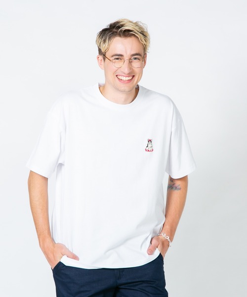 Blue Standard （ブルースタンダード）の「【BLUE STANDARD/ブルースタンダード】　アニマル刺繍ビッグT 接触冷感 COOL（Tシャツ/カットソー・メンズ・ホワイト系その他2/ホワイト系その他/グレー系その他2/ブルー系その他・LARGE/MEDIUM）」の17枚目の写真