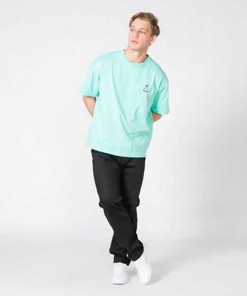 Blue Standard （ブルースタンダード）の「【BLUE STANDARD/ブルースタンダード】　アニマル刺繍ビッグT 接触冷感 COOL（Tシャツ/カットソー・メンズ・ホワイト系その他2/ホワイト系その他/グレー系その他2/ブルー系その他・LARGE/MEDIUM）」の12枚目の写真