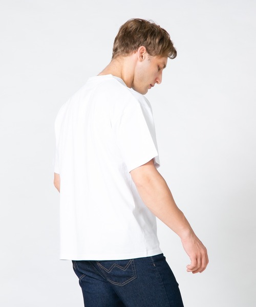 Blue Standard （ブルースタンダード）の「【BLUE STANDARD/ブルースタンダード】　アニマル刺繍ビッグT 接触冷感 COOL（Tシャツ/カットソー・メンズ・ホワイト系その他2/ホワイト系その他/グレー系その他2/ブルー系その他・LARGE/MEDIUM）」の10枚目の写真