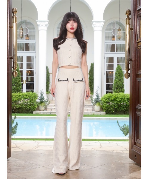 Darich（ダーリッチ）の「ロープパイピングニットセットアップ  