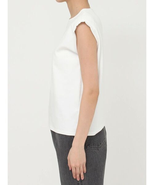 LAGUNAMOON（ラグナムーン）の「ソフトショルダーパッドカットプルオーバー（Tシャツ/カットソー・レディース・ベージュ/ブラック/ホワイト・FREE）」の7枚目の写真