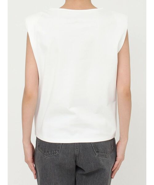 LAGUNAMOON（ラグナムーン）の「ソフトショルダーパッドカットプルオーバー（Tシャツ/カットソー・レディース・ベージュ/ブラック/ホワイト・FREE）」の8枚目の写真