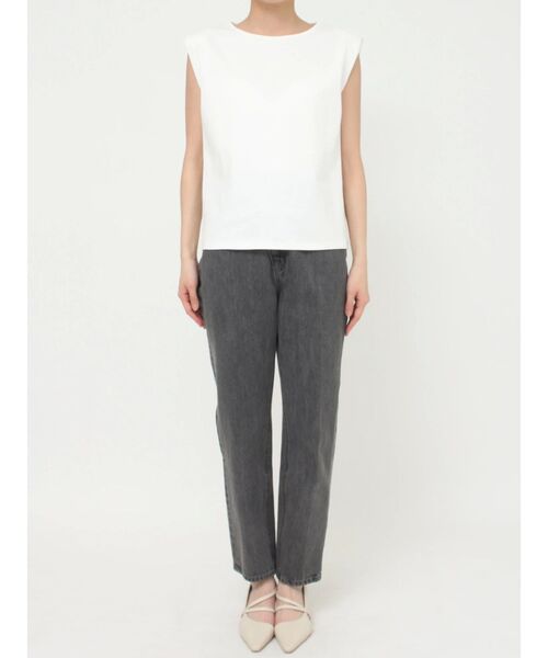 LAGUNAMOON（ラグナムーン）の「ソフトショルダーパッドカットプルオーバー（Tシャツ/カットソー・レディース・ベージュ/ブラック/ホワイト・FREE）」の13枚目の写真