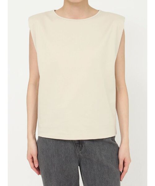 LAGUNAMOON（ラグナムーン）の「ソフトショルダーパッドカットプルオーバー（Tシャツ/カットソー・レディース・ベージュ/ブラック/ホワイト・FREE）」の18枚目の写真