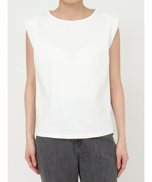 LAGUNAMOON（ラグナムーン）の「ソフトショルダーパッドカットプルオーバー（Tシャツ/カットソー・レディース・ベージュ/ブラック/ホワイト・FREE）」の19枚目の写真