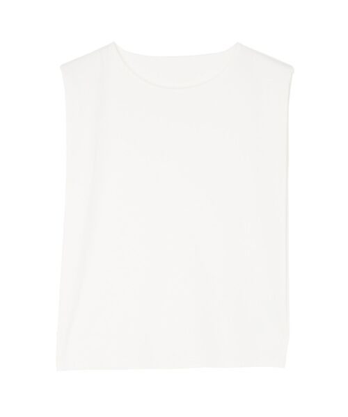 LAGUNAMOON（ラグナムーン）の「ソフトショルダーパッドカットプルオーバー（Tシャツ/カットソー・レディース・ベージュ/ブラック/ホワイト・FREE）」の4枚目の写真