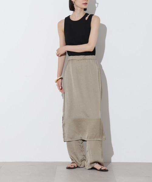 15日までSALE！！Paloma Wool レイヤードスカートパンツ　未使用 Paloma-wool レイヤードパネルパンツ ラップスカートパンツ 36 - メルカリ