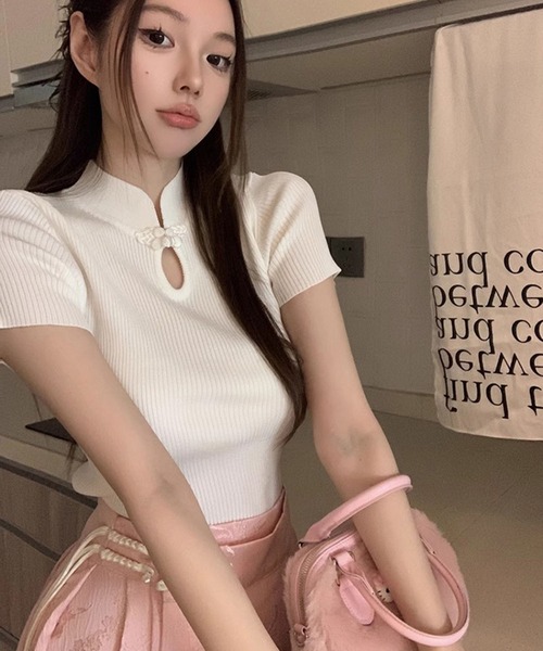 enof トップス　チャイナニット 2025年最新】china knit enofの人気アイテム - メルカリ