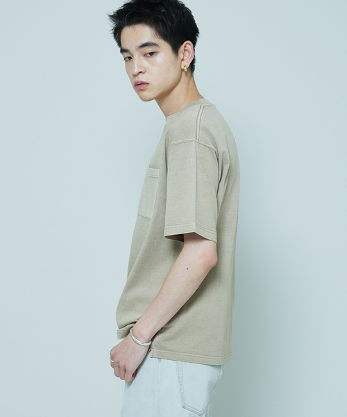 SHELTECH（シェルテック）の「SHELTECH × JOURNAL STANDARD / 別注 ピグメント C/N Tシャツ（Tシャツ/カットソー・メンズ・ライトグレー/タン/ブラック/ライトブルー・MEDIUM/LARGE/X-LARGE）」の21枚目の写真
