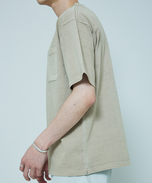 SHELTECH（シェルテック）の「SHELTECH × JOURNAL STANDARD / 別注 ピグメント C/N Tシャツ（Tシャツ/カットソー・メンズ・ライトグレー/タン/ブラック/ライトブルー・MEDIUM/LARGE/X-LARGE）」の12枚目の写真