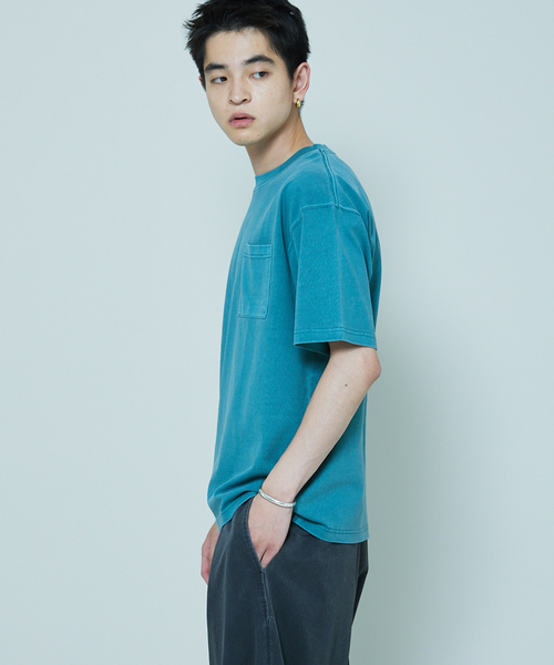 SHELTECH（シェルテック）の「SHELTECH × JOURNAL STANDARD / 別注 ピグメント C/N Tシャツ（Tシャツ/カットソー・メンズ・ライトグレー/タン/ブラック/ライトブルー・MEDIUM/LARGE/X-LARGE）」の9枚目の写真