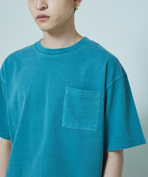 SHELTECH（シェルテック）の「SHELTECH × JOURNAL STANDARD / 別注 ピグメント C/N Tシャツ（Tシャツ/カットソー・メンズ・ライトグレー/タン/ブラック/ライトブルー・MEDIUM/LARGE/X-LARGE）」の6枚目の写真