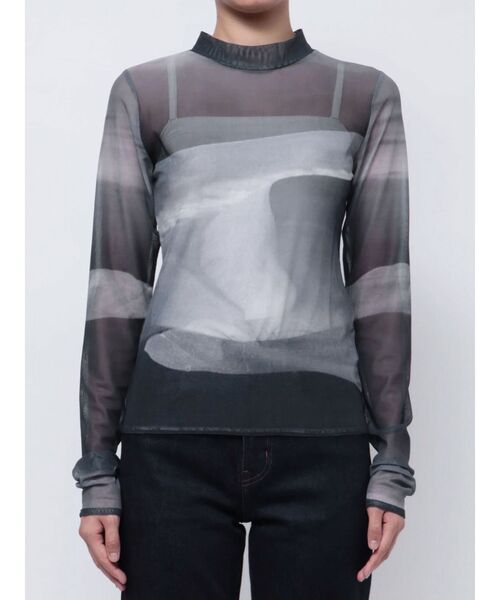 【美品❤️】sahara ❤️ シアートップス  Mural sheer top/ART シアートップス（Tシャツ/カットソー）｜sahara