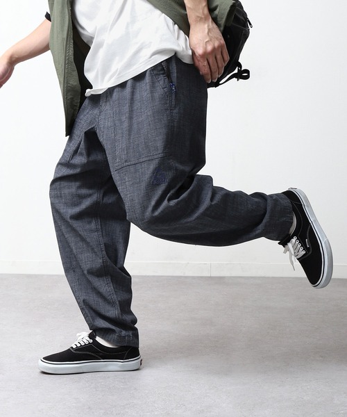 GERRY(ジェリー)の「【GERRY】 シャンブレー ・ ポプリン ストレッチ バルーン ルーズ パンツ(その他パンツ・メンズ・ブルー/ブラック/サックスブルー/オリーブ/サンドベージュ・SMALL/MEDIUM/LARGE/X-LARGE)」の5枚目の写真