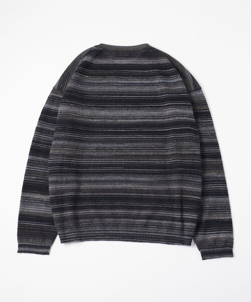 MONKEY TIME（モンキータイム）の「グラデーション ボーダー クルーネック ニット（ニット/セーター・メンズ・ネイビー/ブラック・M/L）」の14枚目の写真