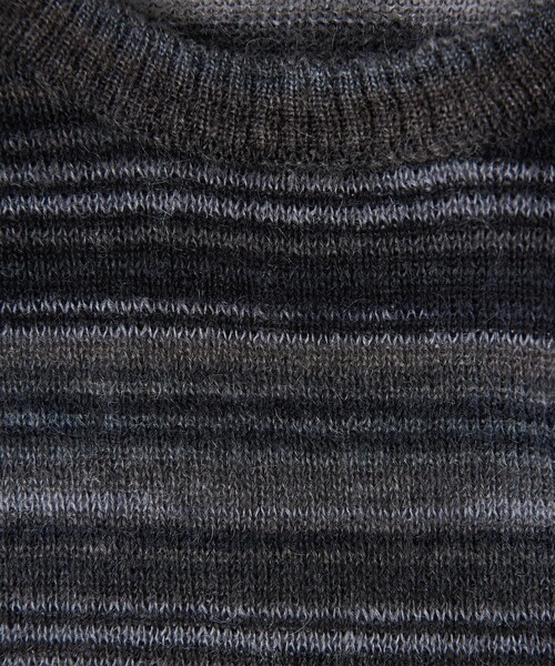 MONKEY TIME（モンキータイム）の「グラデーション ボーダー クルーネック ニット（ニット/セーター・メンズ・ネイビー/ブラック・M/L）」の17枚目の写真