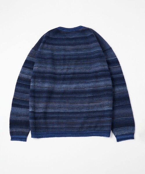 MONKEY TIME（モンキータイム）の「グラデーション ボーダー クルーネック ニット（ニット/セーター・メンズ・ネイビー/ブラック・M/L）」の20枚目の写真