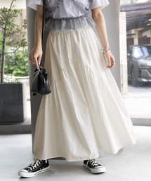 SETUP7 | 【SETUP7】大人カジュアル フレアギャザーロングスカート SCCH574(スカート)