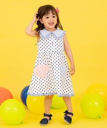 新品・ベイビーチアー　おさかな　ティアード　ワンピース　120 baby cheer（ベイビーチアー）の「いちごティアードワンピース