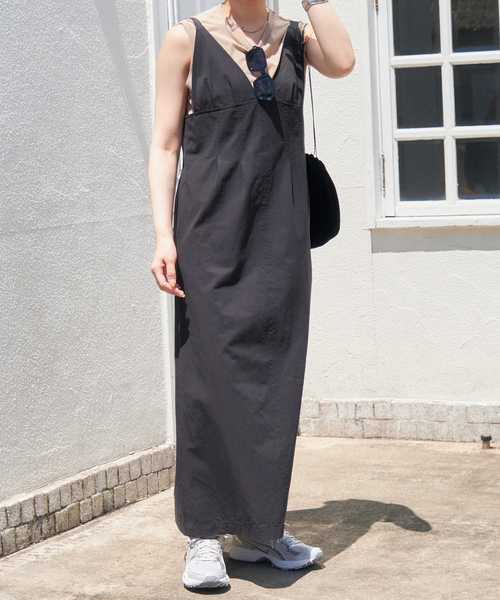 Spick & Span（スピックアンドスパン）の「ステッチワークワンピース（ワンピース・レディース・ブラック/グリーン・FREE）」の2枚目の写真