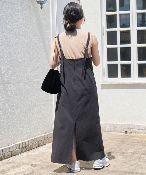 Spick & Span（スピックアンドスパン）の「ステッチワークワンピース（ワンピース・レディース・ブラック/グリーン・FREE）」の7枚目の写真