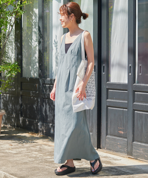 Spick & Span（スピックアンドスパン）の「ステッチワークワンピース（ワンピース・レディース・ブラック/グリーン・FREE）」の14枚目の写真