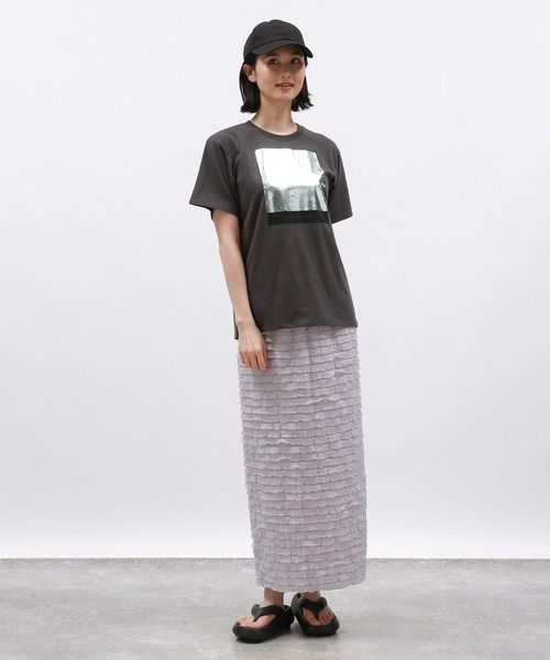 LAKOLE（ラコレ）の「フリルナロースカート / 131856（スカート・レディース・ブラック/オフホワイト/グレー・SMALL/MEDIUM）」の20枚目の写真