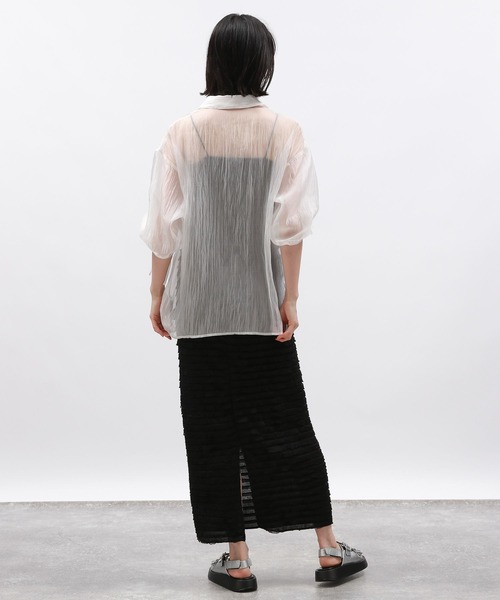 LAKOLE（ラコレ）の「フリルナロースカート / 131856（スカート・レディース・ブラック/オフホワイト/グレー・SMALL/MEDIUM）」の16枚目の写真