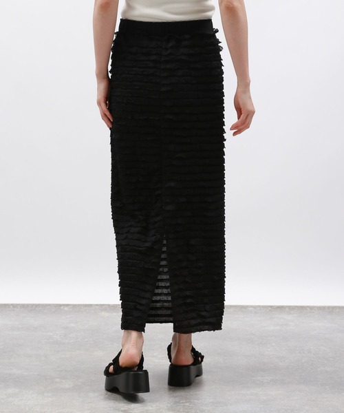 LAKOLE（ラコレ）の「フリルナロースカート / 131856（スカート・レディース・ブラック/オフホワイト/グレー・SMALL/MEDIUM）」の19枚目の写真