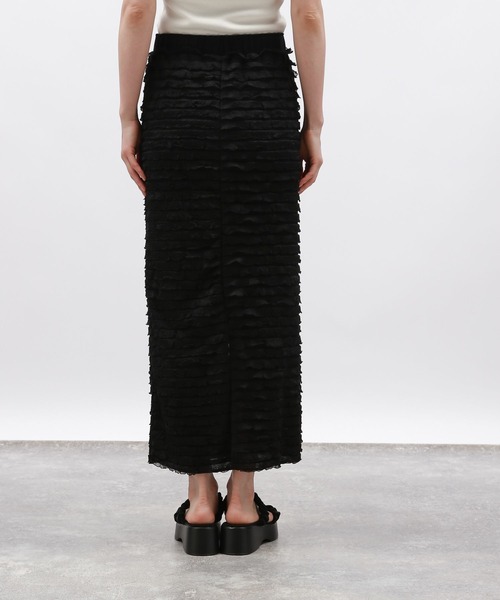 LAKOLE（ラコレ）の「フリルナロースカート / 131856（スカート・レディース・ブラック/オフホワイト/グレー・SMALL/MEDIUM）」の15枚目の写真