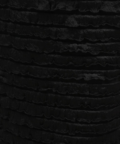 LAKOLE（ラコレ）の「フリルナロースカート / 131856（スカート・レディース・ブラック/オフホワイト/グレー・SMALL/MEDIUM）」の8枚目の写真