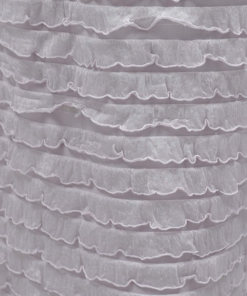 LAKOLE（ラコレ）の「フリルナロースカート / 131856（スカート・レディース・ブラック/オフホワイト/グレー・SMALL/MEDIUM）」の9枚目の写真