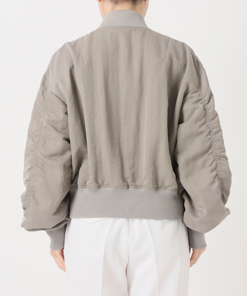 Noble（ノーブル）の「ヴィンテージナイロンコンパクトMA1（MA-1・レディース・グレー/ブラック・FREE）」の19枚目の写真