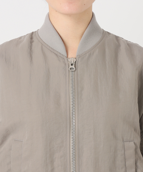 NOBLE ヴィンテージナイロンコンパクトMA1◇グレーA