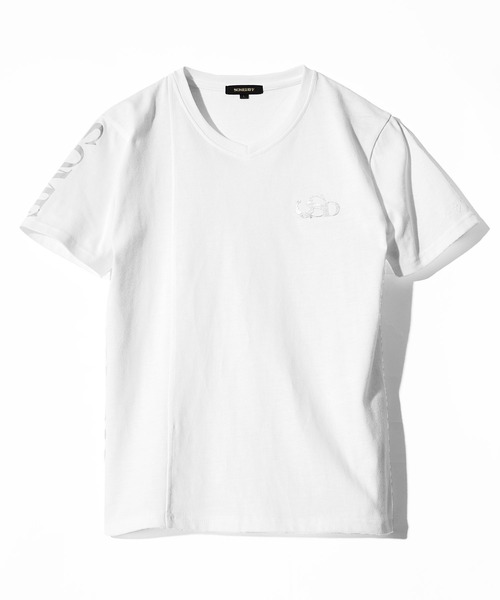 SOMEDIFF(サムディフ)の「箔プリントTシャツ メンズ(Tシャツ/カットソー・メンズ・ブラック/ホワイト・M/XL/L)」の3枚目の写真
