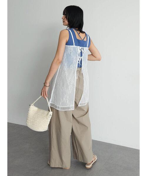 Green Parks(グリーンパークス)の「2way 巻きスカート(レース)(スカート・レディース・ブラック/オフホワイト・FREE)」の22枚目の写真