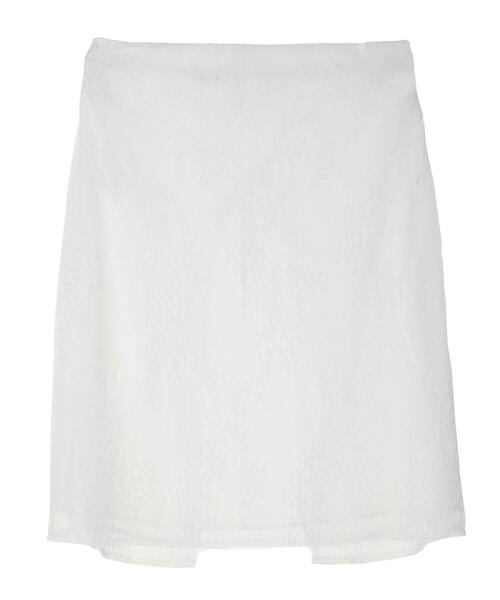 Green Parks(グリーンパークス)の「2way 巻きスカート(レース)(スカート・レディース・ブラック/オフホワイト・FREE)」の4枚目の写真