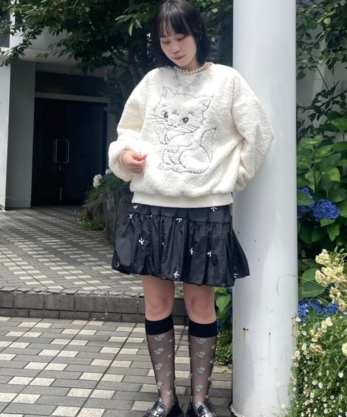 Candy Stripper（キャンディストリッパー）の「NAUGHTY CAT BOA トップス（その他トップス・レディース・アイボリー/ピンク/ライトブルー・2）」の15枚目の写真